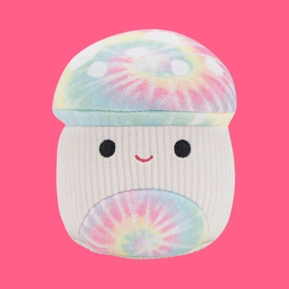 NIP Squeaky Plush Dog Toy Kervena & Afiyah Mushrooms SHROOMS Squishmallows 3.5” - Picture 4 of 7
